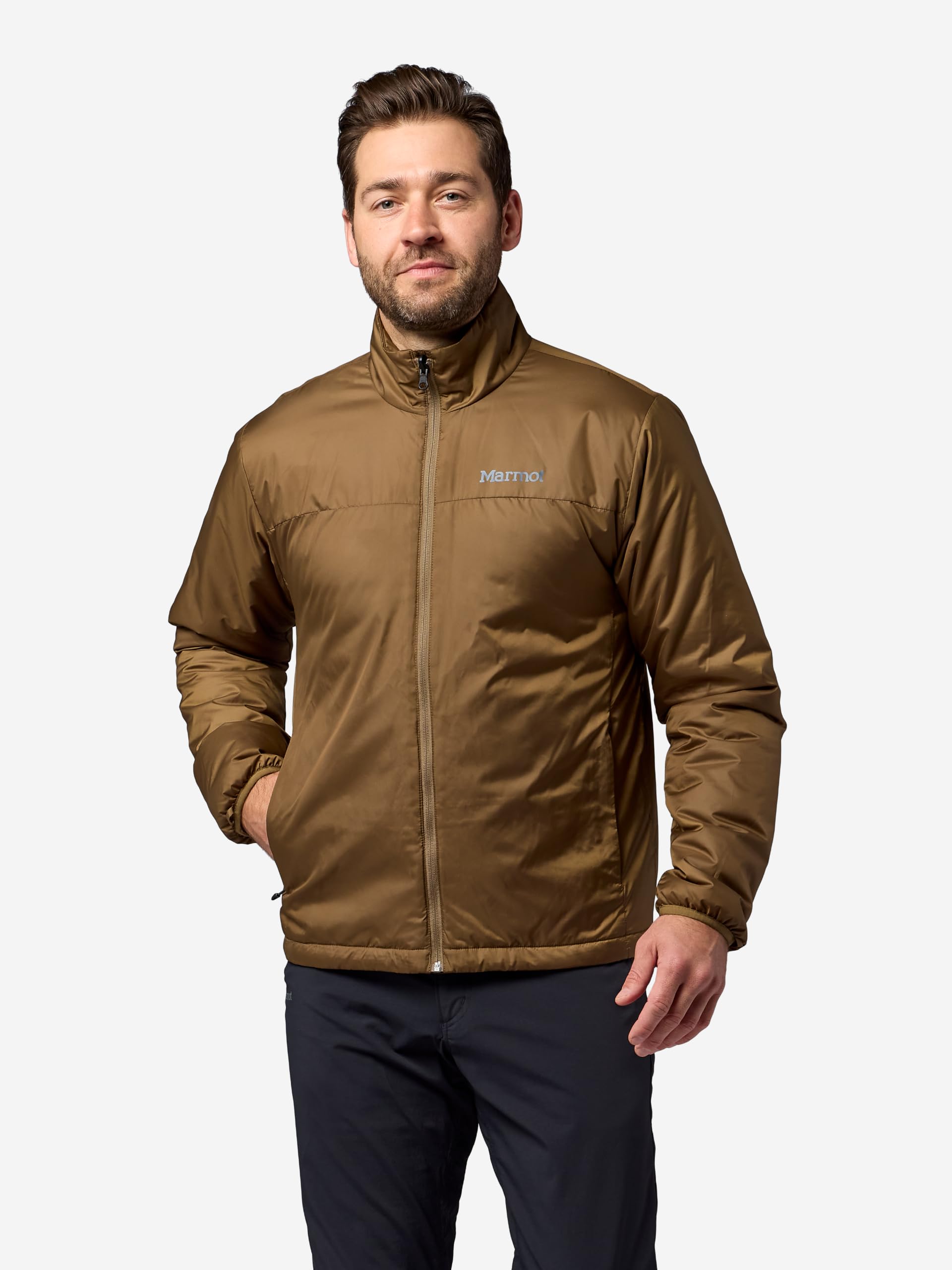 Marmot Giacca Ramble Component da uomo, giacca impermeabile, leggera con cappuccio 3 in 1, giacca antipioggia antivento, giacca a vento traspirante, Thunderhead, M