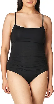 Anne Cole Women's Shirred Maillot Solid One-Piece Swimsuit