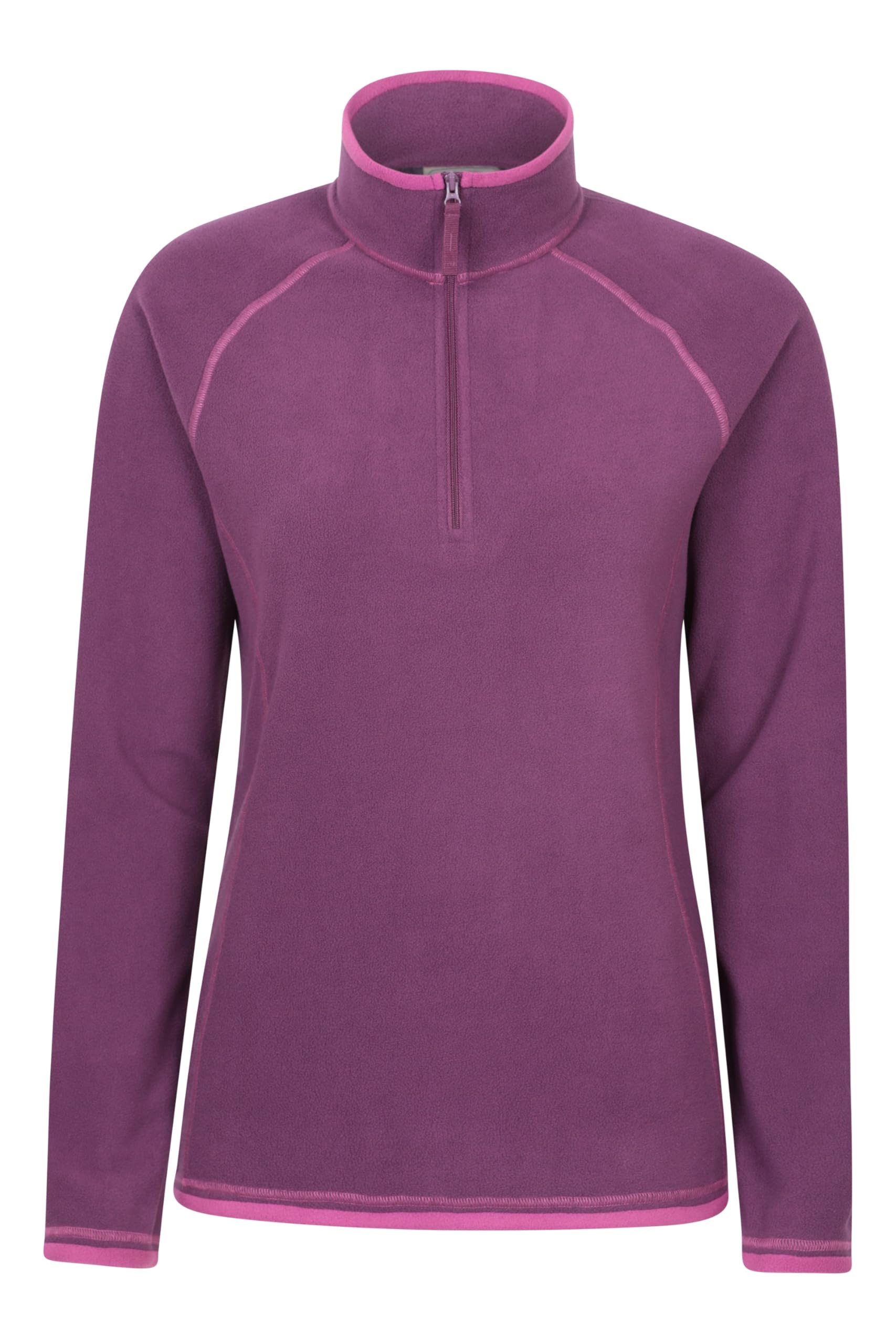 Mountain Warehouse Women's Maroon Montana Sweater Breathable Microfleece Layer In | Size: 22