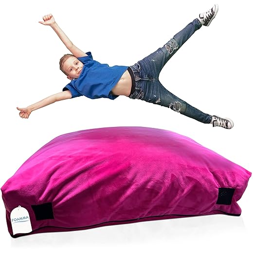 Foamma Crash Pad - (36’’ X 36’’) (3 Feet X 3 Feet) - Sensory Pad with Foam Blocks for Kids and Adults with Extreme Comfortable Fabric and Washable Cover, Ideal for Kids to Jump, Play or Relax