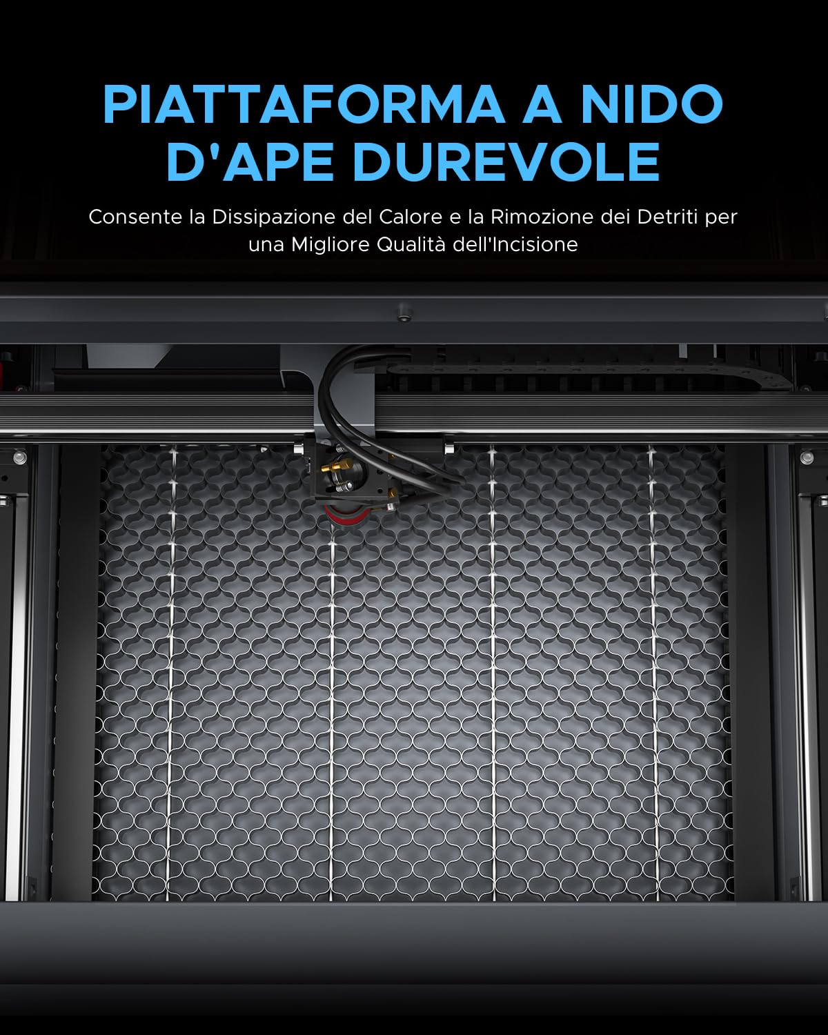 OMTech K40+ 40W CO2-Lasergravierer, 8"x12" Desktop-Lasergravurmaschine für den Heimgebrauch mit verstellbarem Laserkopf, 300 * 200mm （with Lightburn）
