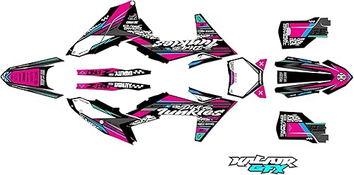 Miniatura 4 de Kit de gráficos para KTM MOTOCROSS 4-STROKE 250 SX-F, 350 SX-F y 450 SX-F (2023) Rugged Series Orange-shift 16 mil, kit de calcomanías gráficas