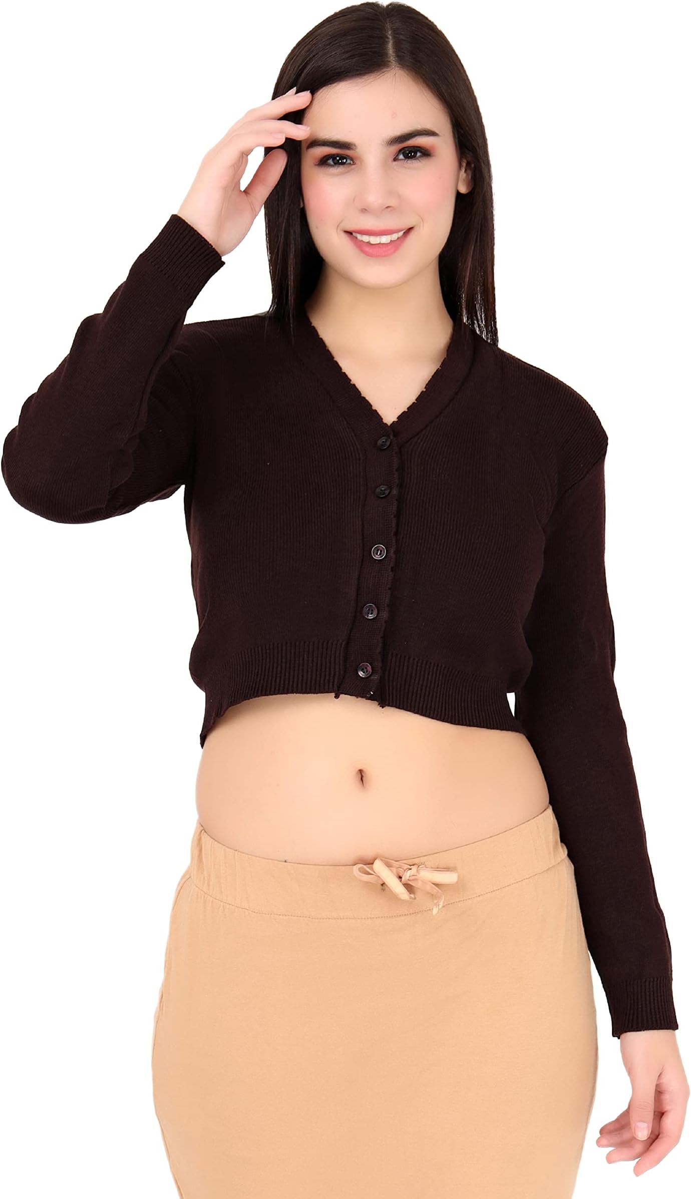 FEMULA Women Woolen Full Sleeves Blouse for Winters