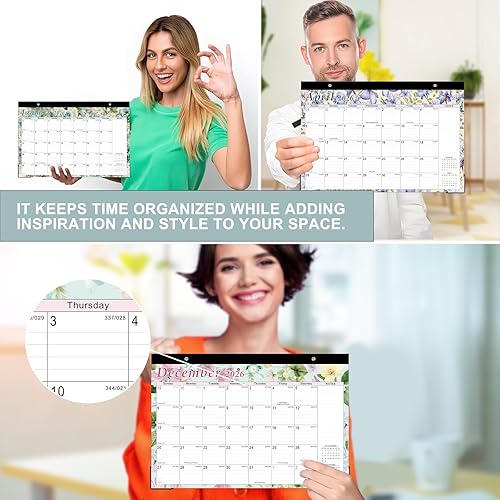 Miniatura 6 de Lbylyhxc Calendario de escritorio 2026-2027, calendario escolar de 18 meses 2026-2027, enero 2026 a junio 2027, calendario mensual de escritorio