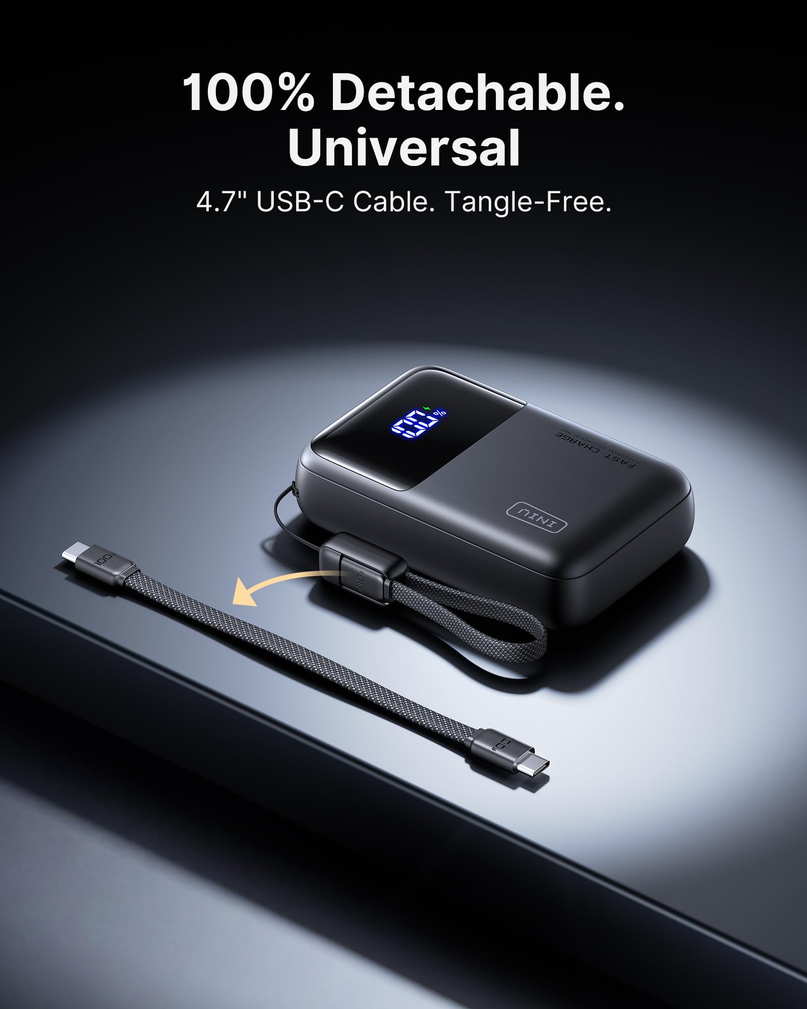INIU 65W Laptop Power Bank, Small 20000mAh Schnellladung Externe Handyakkus