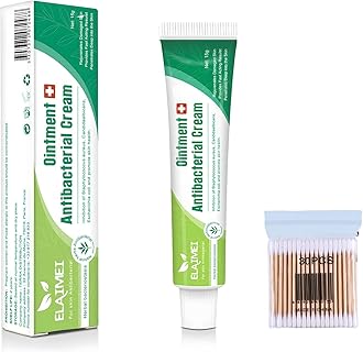 Antibiotic Cream for Skin Infection, Antibiotic Ointment, Antibiotic Cream Anti Esche Richia Coli & Itchy Skin Relief Unisex Comes with 30 Cotton swabs