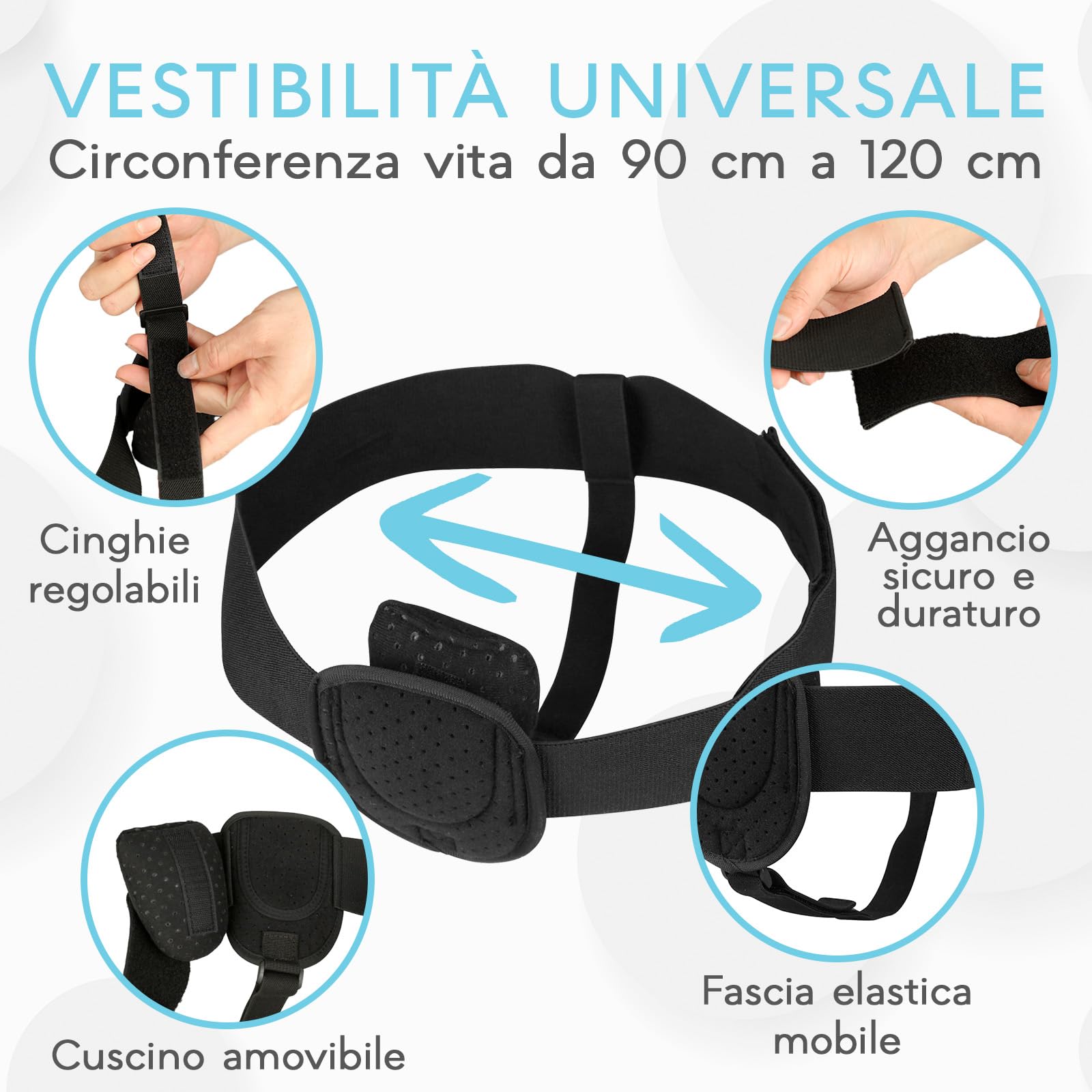 Cuscinetto Protezione Cintura Cinghia Inguinale Seggiolone Bambino Cinghia Inguinale Per