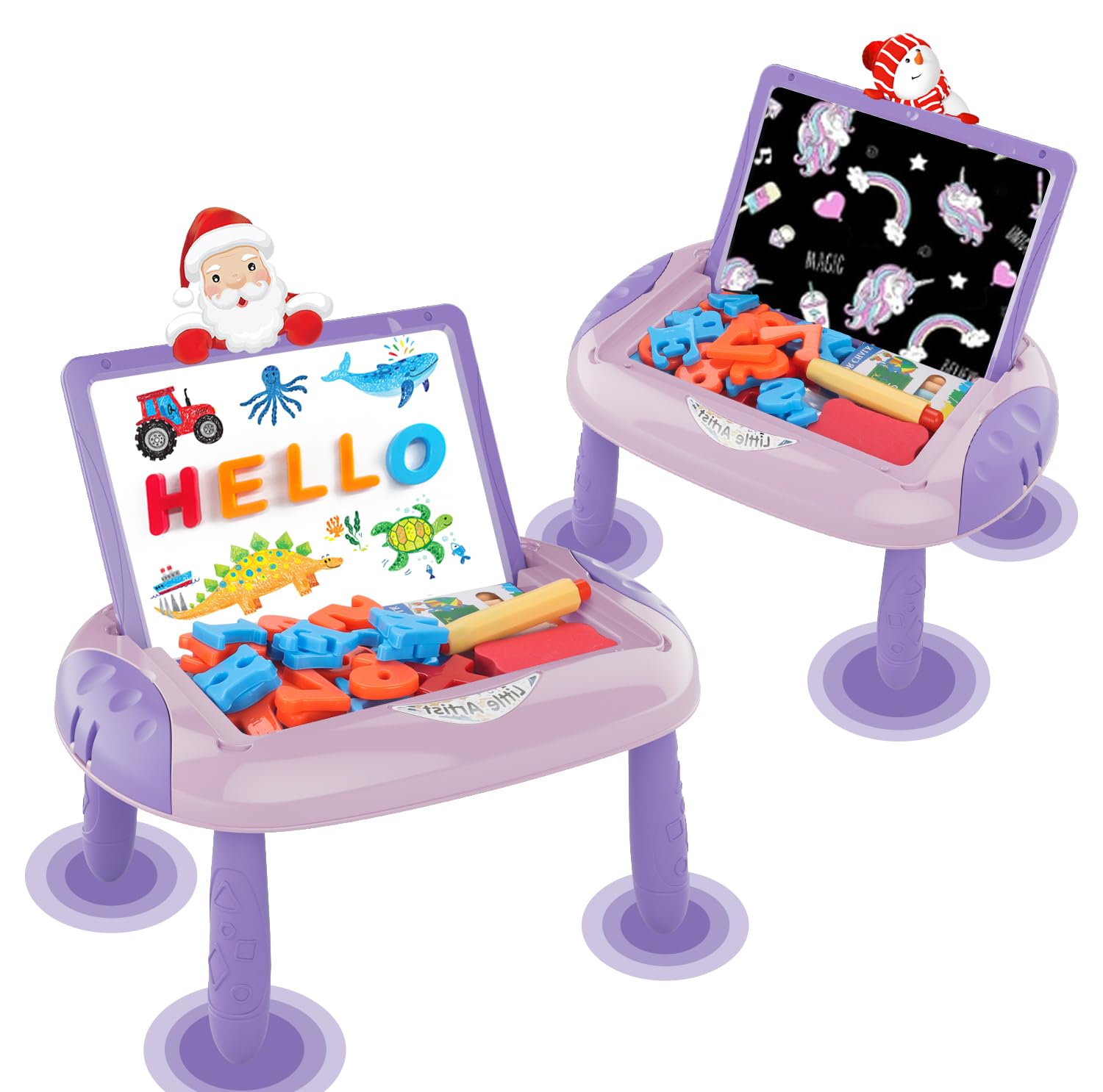 MAYESAR Gifts for 1-2 Year Old Girls,Toddlers Toys with Magnetic Letters and Numbers, Art Easel for Kids 1 2 Year Old, Girl Birthday Christmas Gifts (