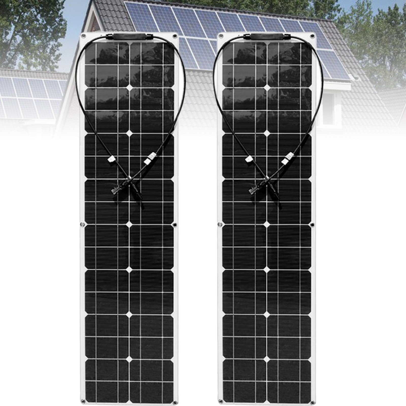 Panel Słoneczny 18 V Elastyczny 100 W Panel Słoneczny Monokrystaliczny 18 V Ultralekki, Smukły, Wodoodporny Do Dachu Kampera, łodzi
