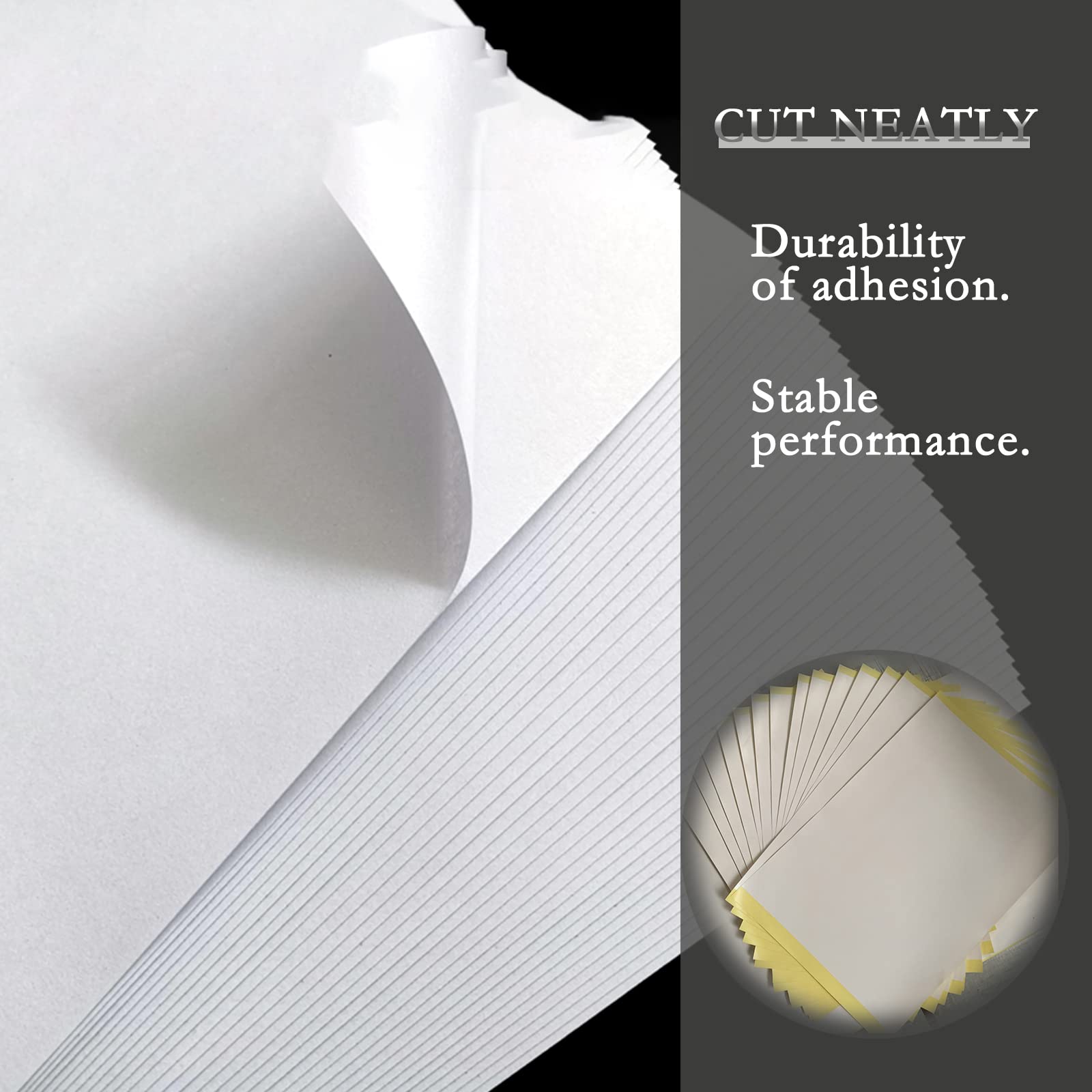 16 Fogli Nastro Biadesivo A4 Trasparente Forte - Con Coltello Di Precisione Per Artigianato, Album Fotografici E Carte Glitterate - Foto 3