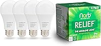 Vista 1 de Norb RELIEF - Bombilla de luz verde para alivio de migraña, apoyo probado sin medicamentos para el dolor de migraña. Patentado en Estados Unidos