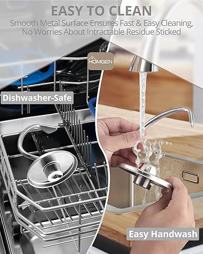 Miniatura 6 de HOMGEN Fit 4.5-5 Qt Kitchenaid - Gancho de acero inoxidable para mezclador de masa en espiral de acero inoxidable, accesorio para batidora de