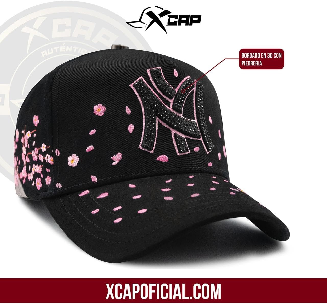 XCAP NY Japan - Premium Cap for Men and Women, Baseball Hat for Any Occasion, NY Japan Trucker Cap, Black Adjustable Hat for Men