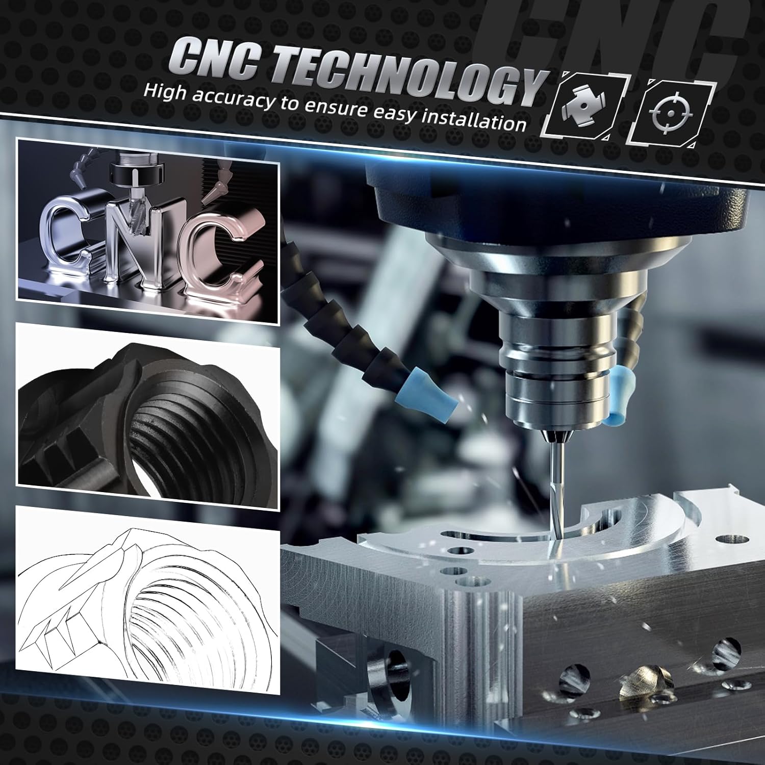 NICECNC Black Chain Tensioner Adjuster Blocks & Rear Axle Nut & Rear Wheel Spacers Hub Collars Compatible with Surron Light bee X/S/ L1E Compatible with Segway X160 X260 See Fitment