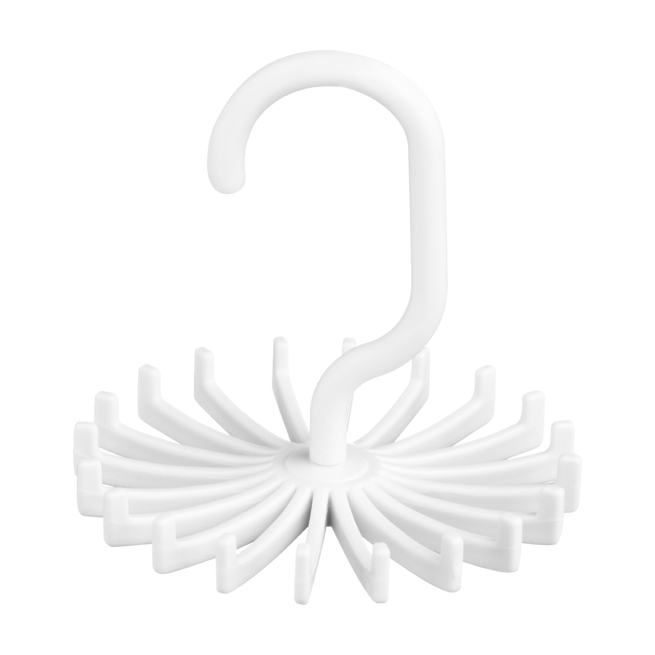 Orsina White Polypropylene 20 Hook Tie OrganiserPractical Clothes HangersCloth Hanging Organizer For Wardrobe from B&Q
