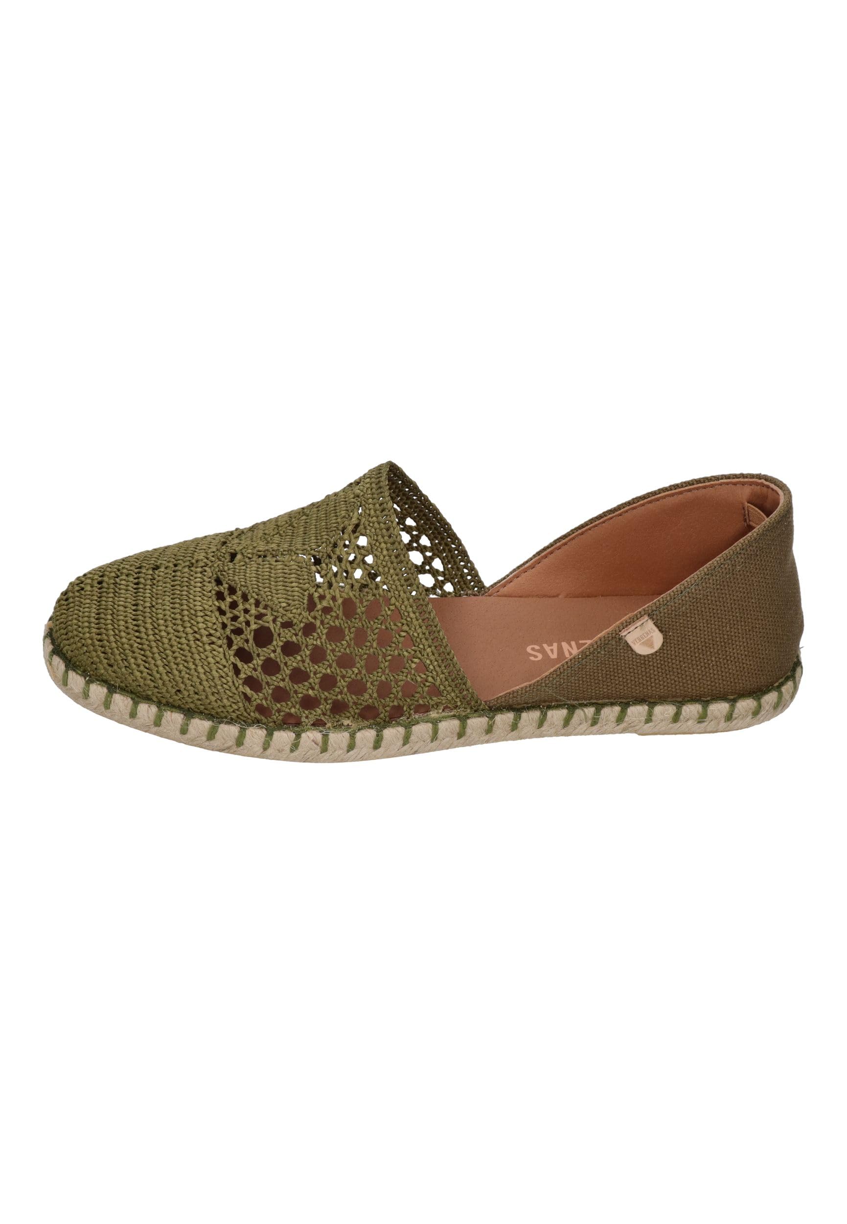 VERBENAS Carmen Gehäkelte beige Espadrilles