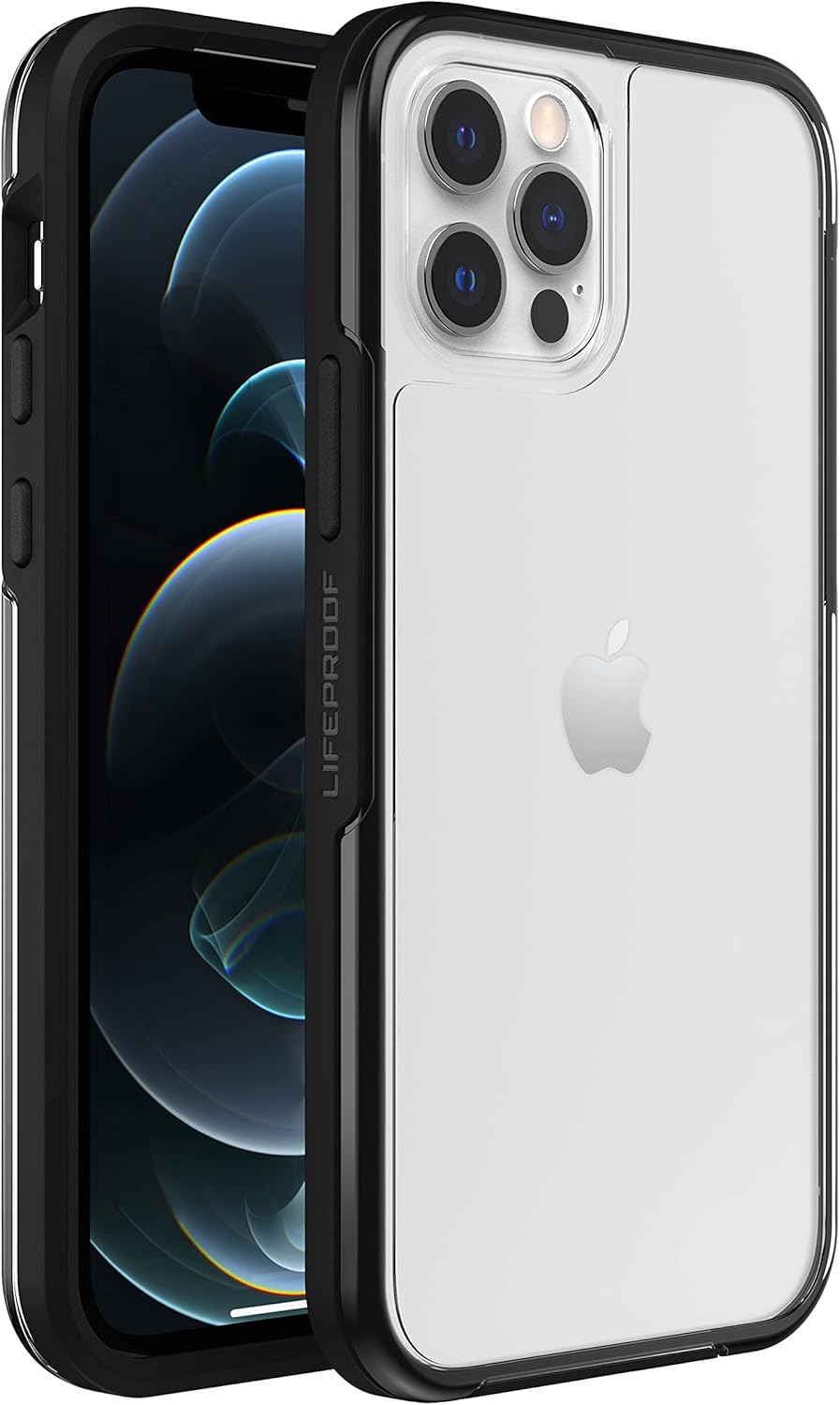 LifeProof for AppleiPhone 12/iPhone 12 Pro, Clear and Thin Drop Proof Protective Case, See Series, Black Crystal - Clear/Black