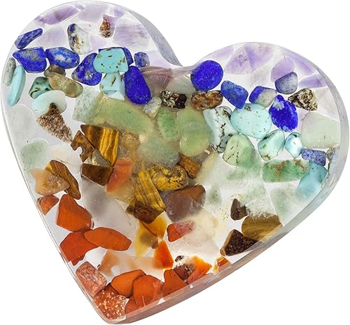 Miniatura 2 de rockcloud Paquete de 2 pomos de resina con forma de corazón para cajones, tiradores de cajón para armario, aparador, puerta, con tornillos,