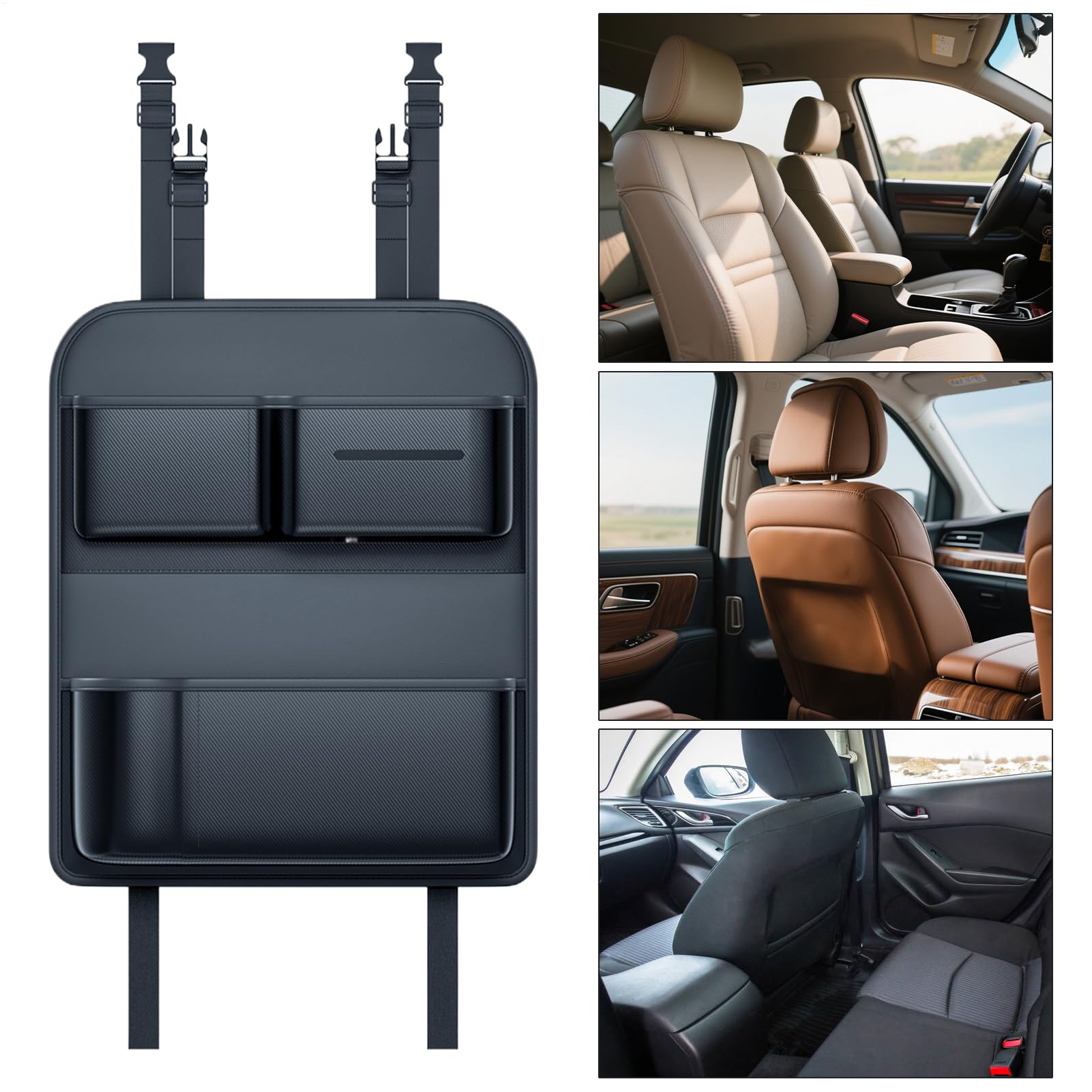 Generisch Organizer per schienale, grande volume, multi-tasca, per SUV, berlina, da viaggio e riporre giocattoli per bambini