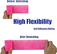 Vista 77 de Baisunt Paquete de 6 vendajes cohesivos de 1 pulgada, cinta autoadhesiva autoadhesiva autoadhesiva transpirable para muñeca, tobillo, deportes