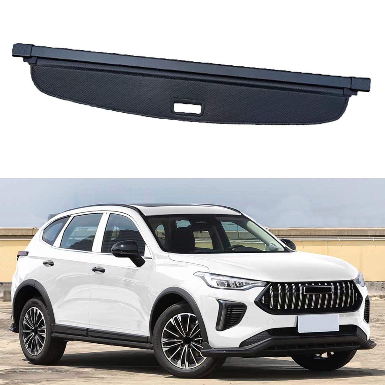 SXLGDW Car Retractable Rear Trunk Parcel Shelf,Compatible with Haval Lhery,Car parts