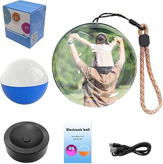 WiFi Crystal Ball - 3D Video & Photo Memory Sphere Lamp, Wireless Upload via App, USB-C Rechargeable Battery, LED Ambient Light for Home Decor, Ideal for Anniversary and Christmas (Royal Blue)