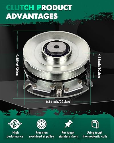 Vista 393 de SCITOO Embrague eléctrico de toma de fuerza AM119683 Compatible para Warner: 5217-35, 5217-6, 5217-7, 5217-9; para John Deere: 5217-7, AM119683