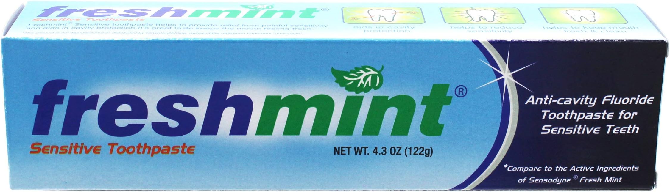 4.3 oz. Sensitive Anticavity Fluoride Toothpaste Individually Boxed
