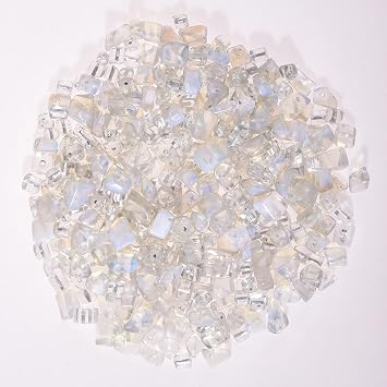 5-8mm Synthetic Opalite Chip Stone Beads Bulk Irregular Shaped Drilled Loose Gemstones Beads with Box for DIY Jewelry Making