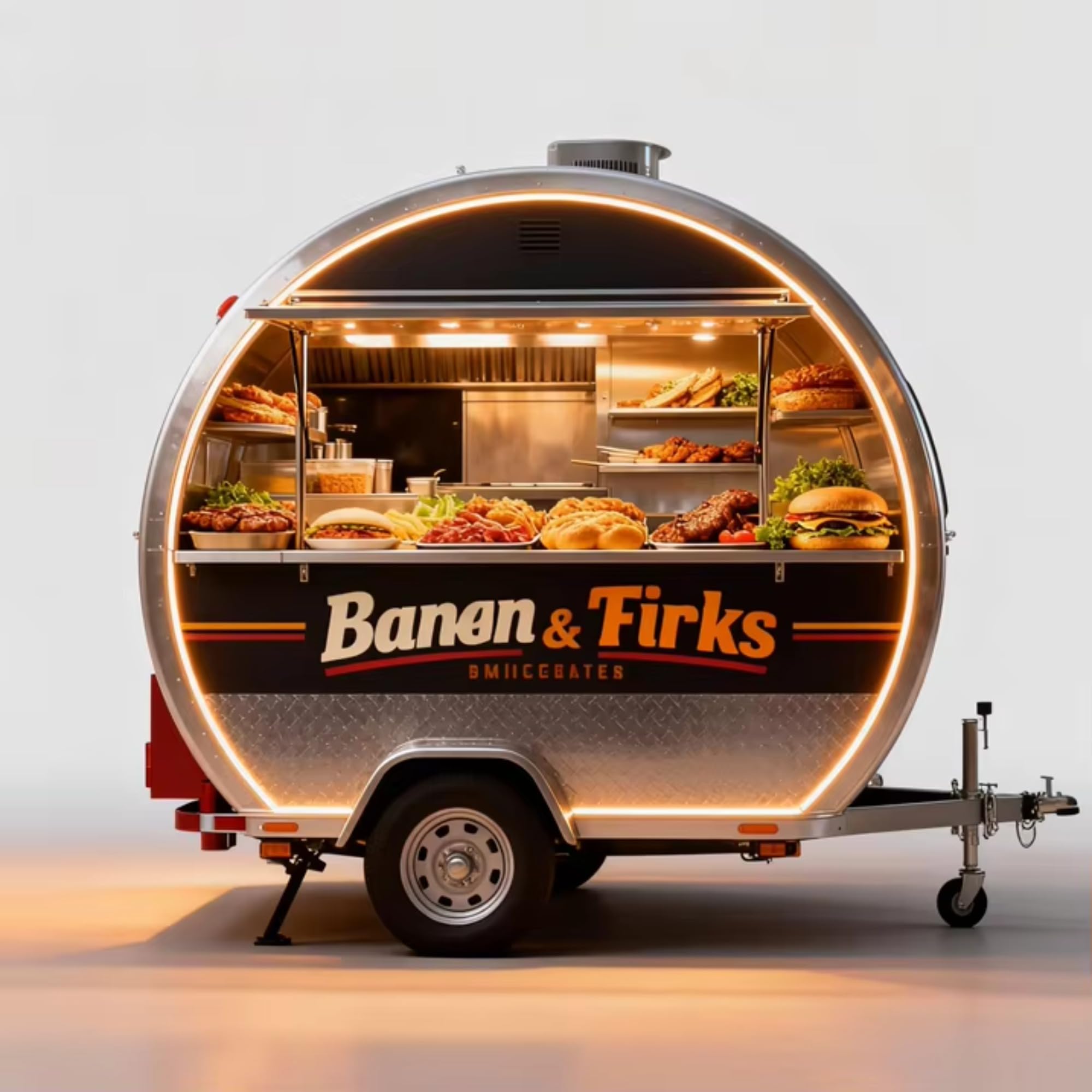 Festiwal Food Truck Przyczepa Mobilna Kuchnia Event Service Unit