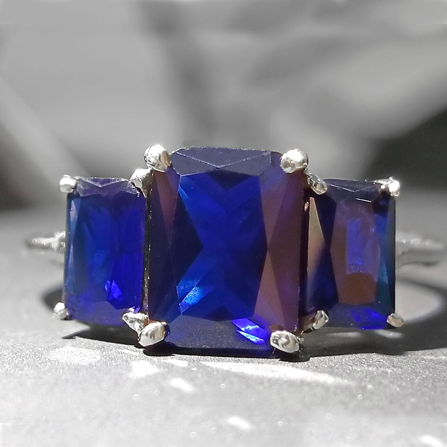 Unique Handmade Gemstone Ring Blue Sapphire gemstone ring/yellow gold ring/Rose Gold Ring |925 Sterling Silver ring,Blue Sapphire Engagement Ring, Gift For Girls,