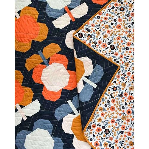 Pen & Paper Patterns Folk Blooms Quilt Pattern, None