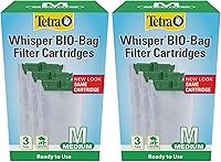 Vista 11 de Tetra Whisper Bio-Bag - Cartuchos de filtro para acuarios, filtro mediano para peces de agua dulce y marina, elimina olores y decoloración, listos