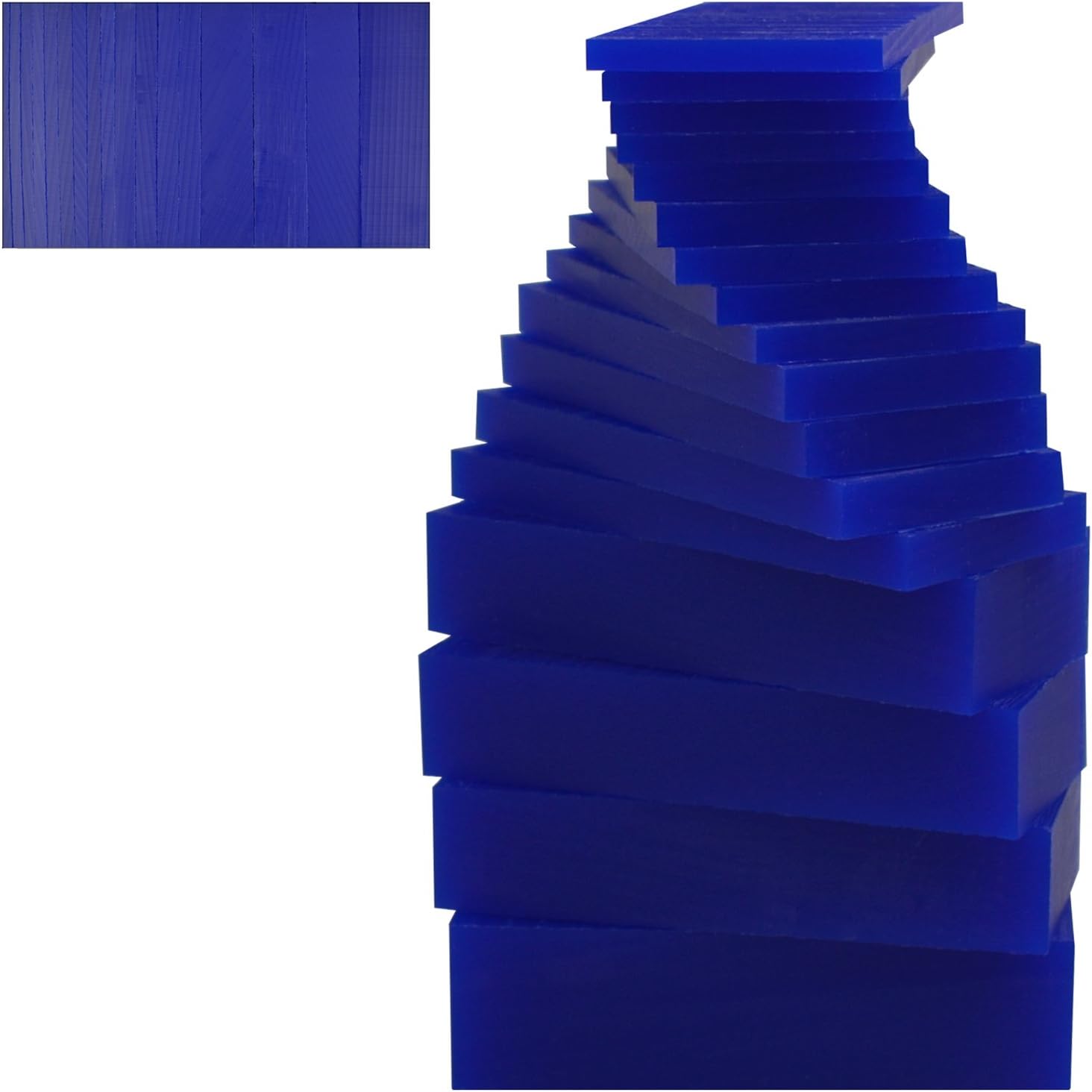 17 Piece Assortment of 1 Lb Blue Wax Carving Block Jewelry Pattern Making Machining Medium-Hard Melting Modeling Wax