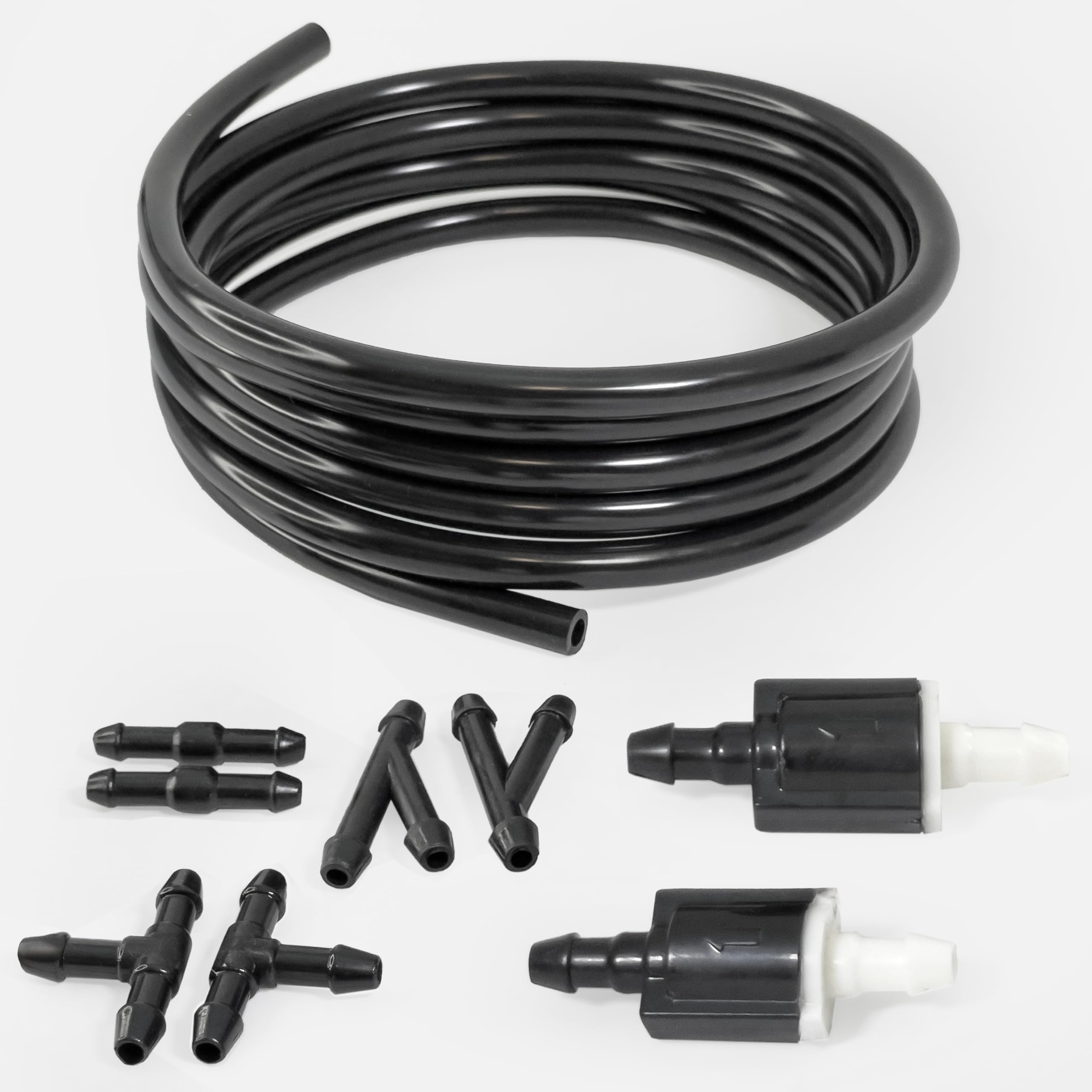 Windshield Wiper Water Washer Spray Nozzle Jet + 6.5ft Tube Pipe - Foto 8