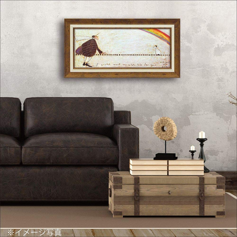 額装絵画絵画 サム トフト「ずっとあなたを待ち続けて」