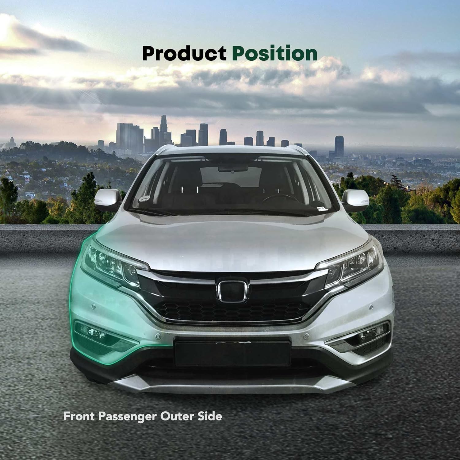 YHTAUTO Front Right Passenger Outer Side Bumper Bracket Compatible with Mazda CX-5 2017-2021 Sport Utility