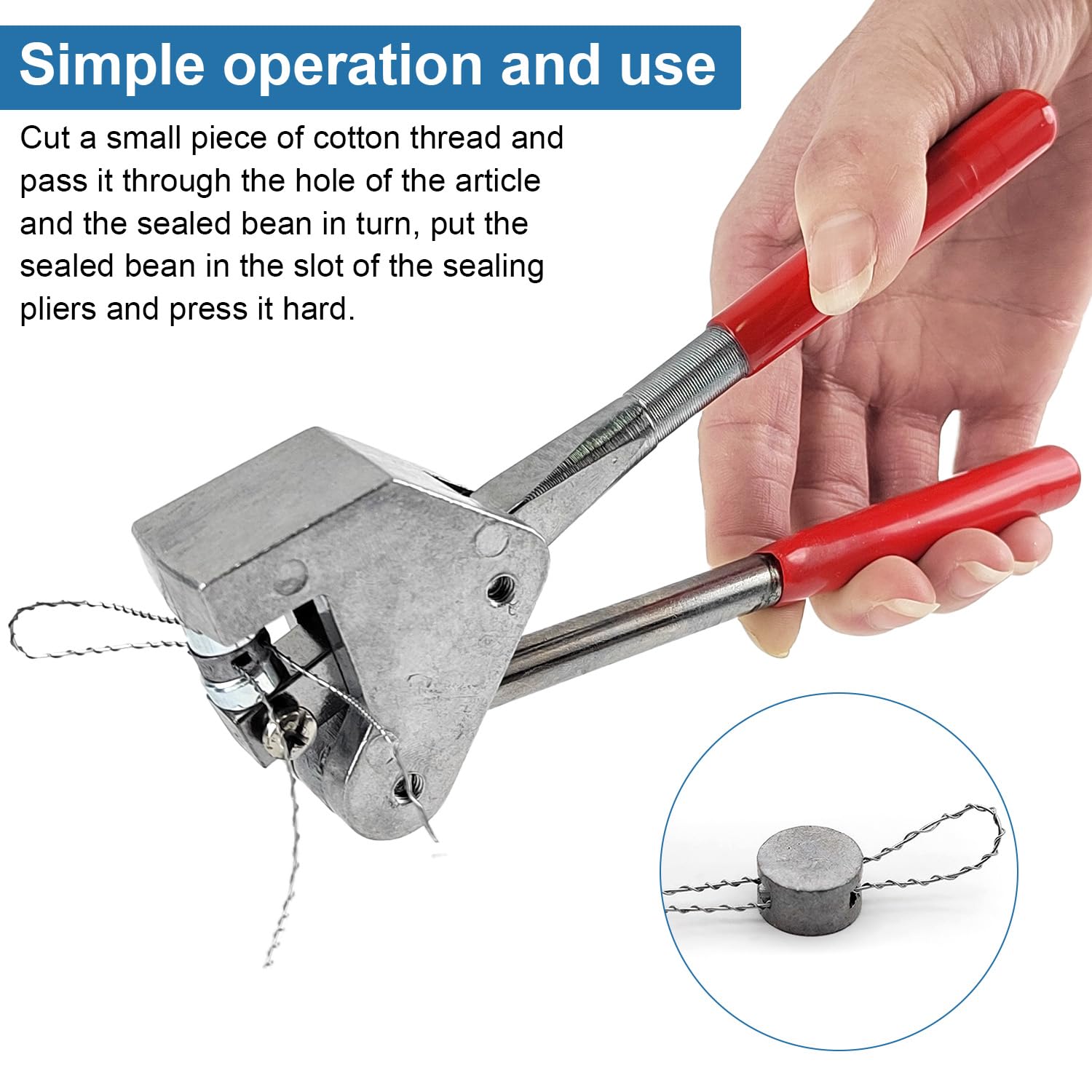 Kit Pinze Di Sicurezza Con 40 Guarnizioni E Filo - Per Piombature Antifurto Fino A 10mm - Foto 8