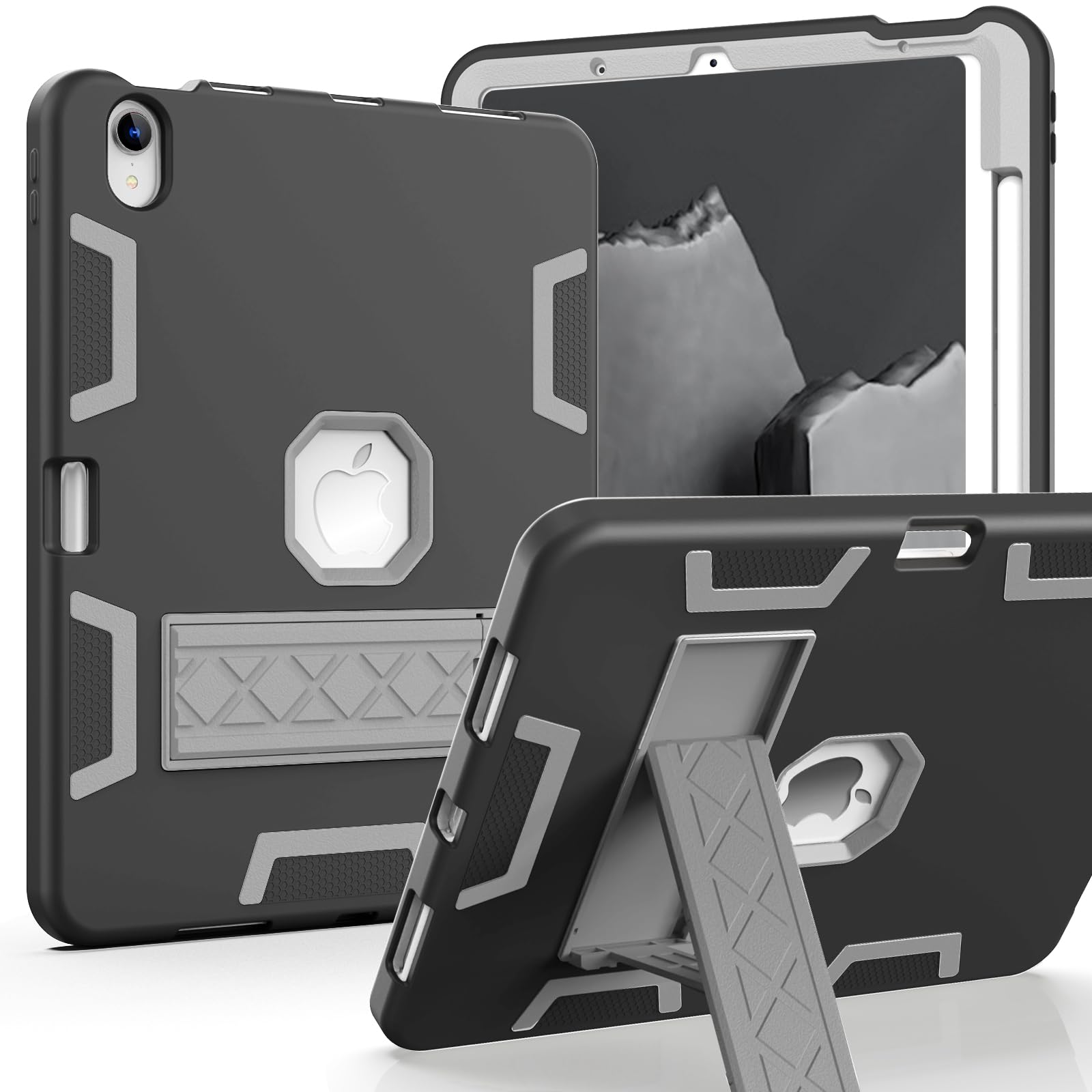 SPIUST for iPad Air 11 Inch Case M2(2024), iPad Air 6th/5th/4th Gen (2024/2022/2020), 10.9 Inch with Pencil Holder,Slim Heavy Duty Shockproof Rugged