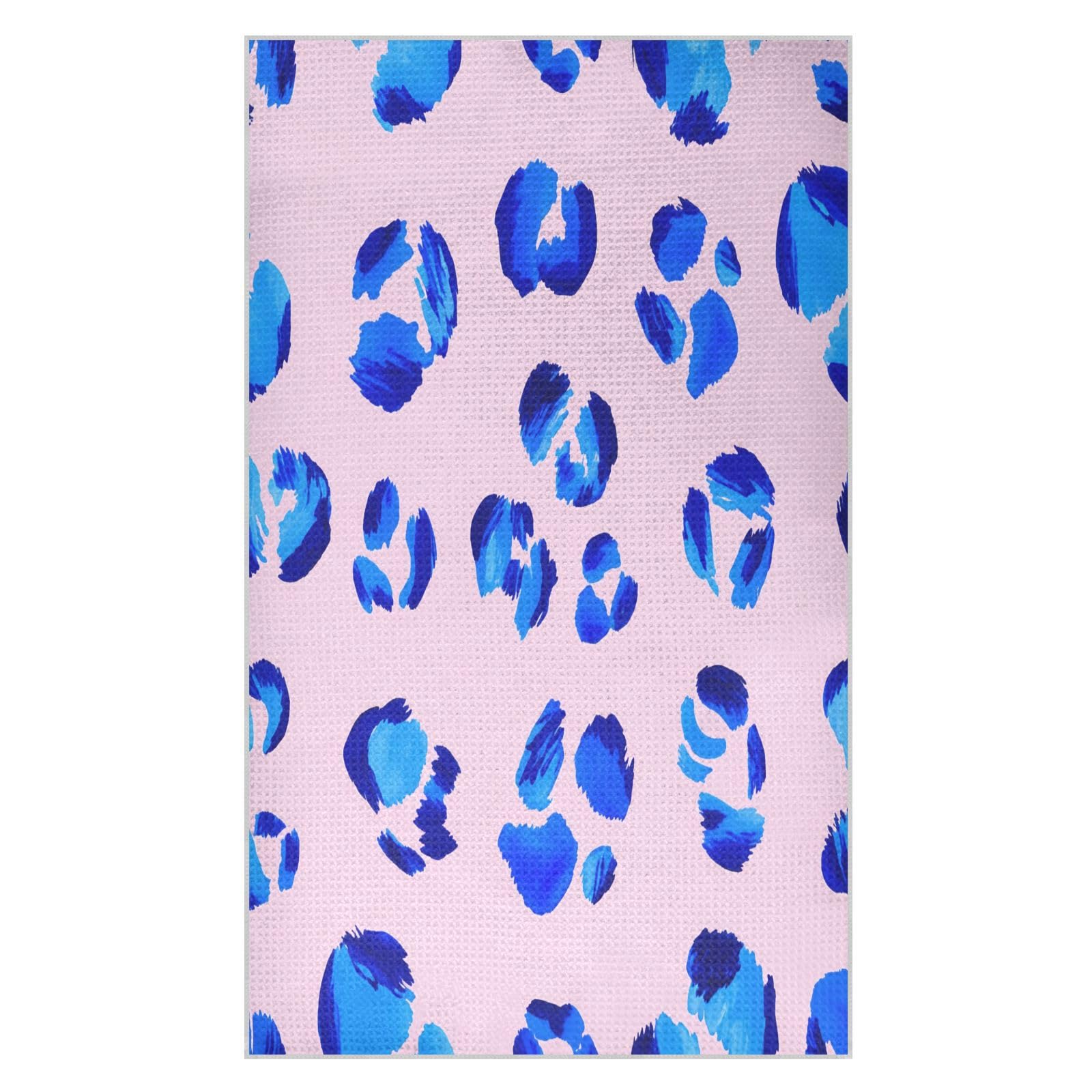BURSTDDY Leopard Print Kitchen Towels,Absorbent Dish Towels 2 Pack