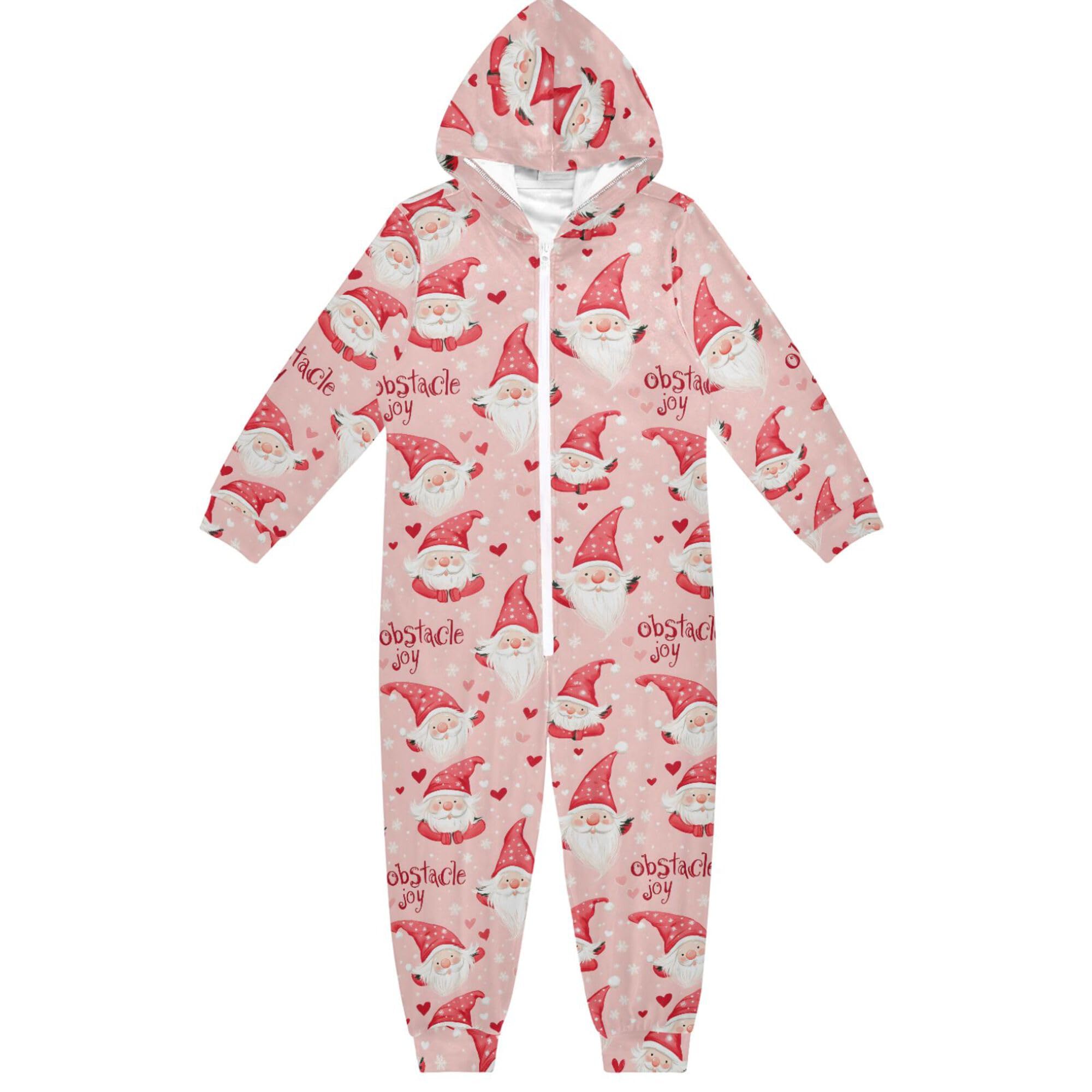 ALAZA Pigiama intero in flanella con cappuccio e cerniera, tuta coordinata per bambini a forma di rana, morbida e calda, abbigliamento sportivo per la casa, 5-6T