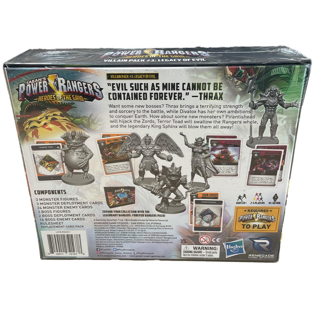 Amazon.com: Renegade Game Studios Power Rangers Heroes of the Grid