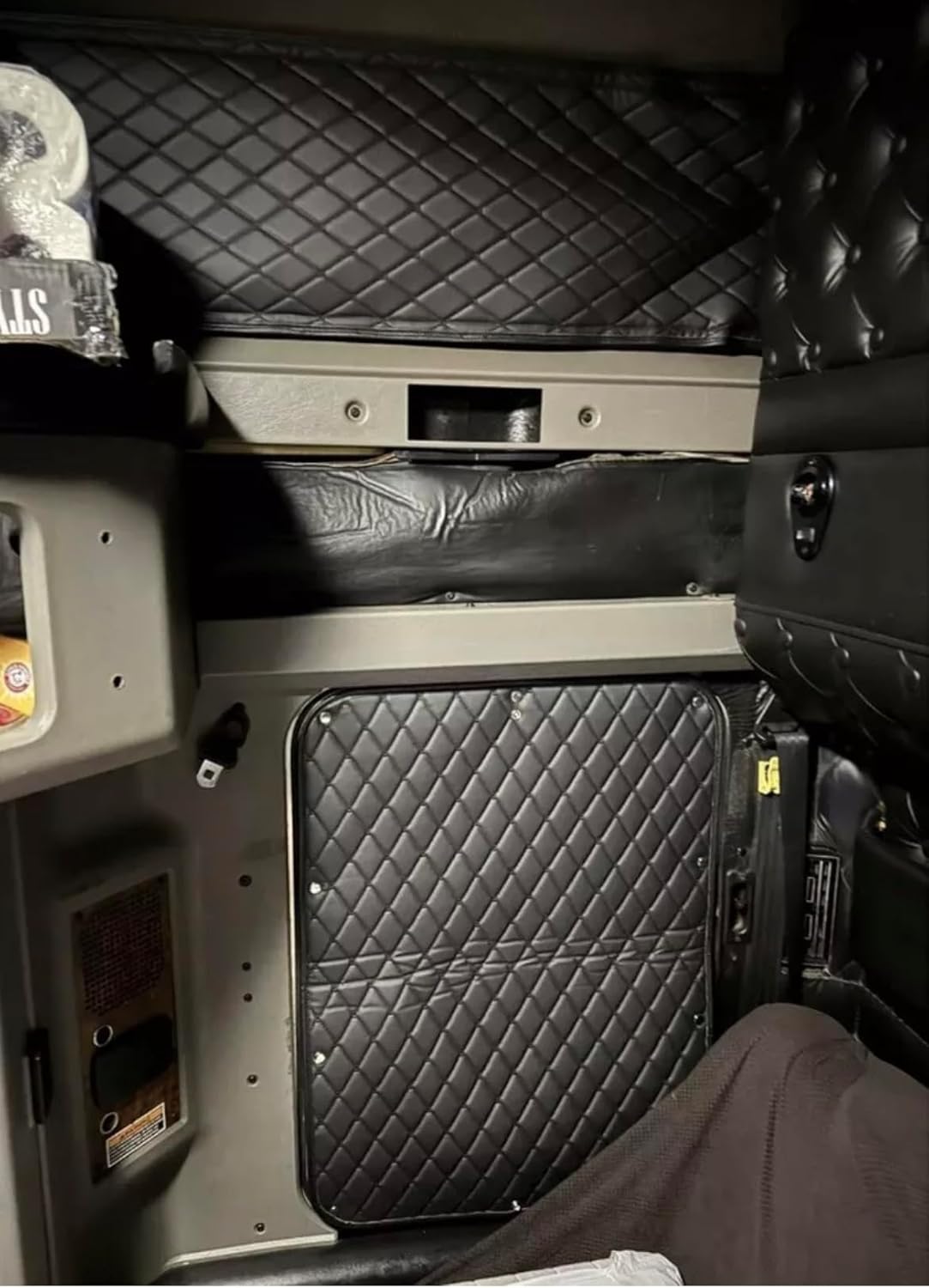 Curtain Compatible with Kenworth W900 T660 T800 T600 Sleeper Window Curtain/Cover. (Black)