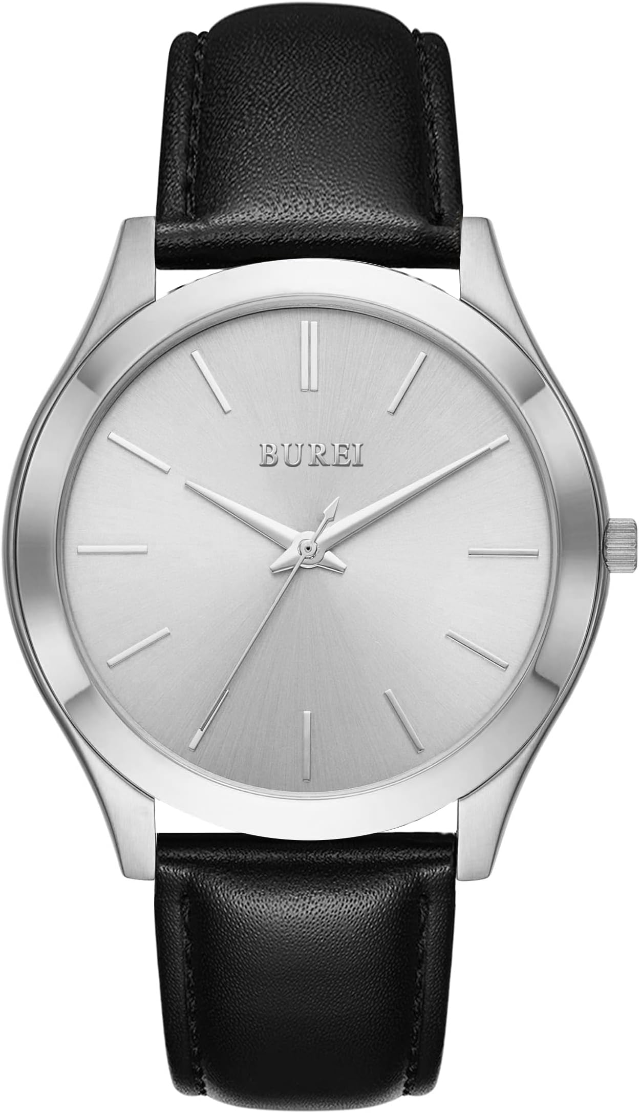 BUREI Men Watches Fashion Analog Stainless Steel Quartz Waterproof Watches,Gift for Men.