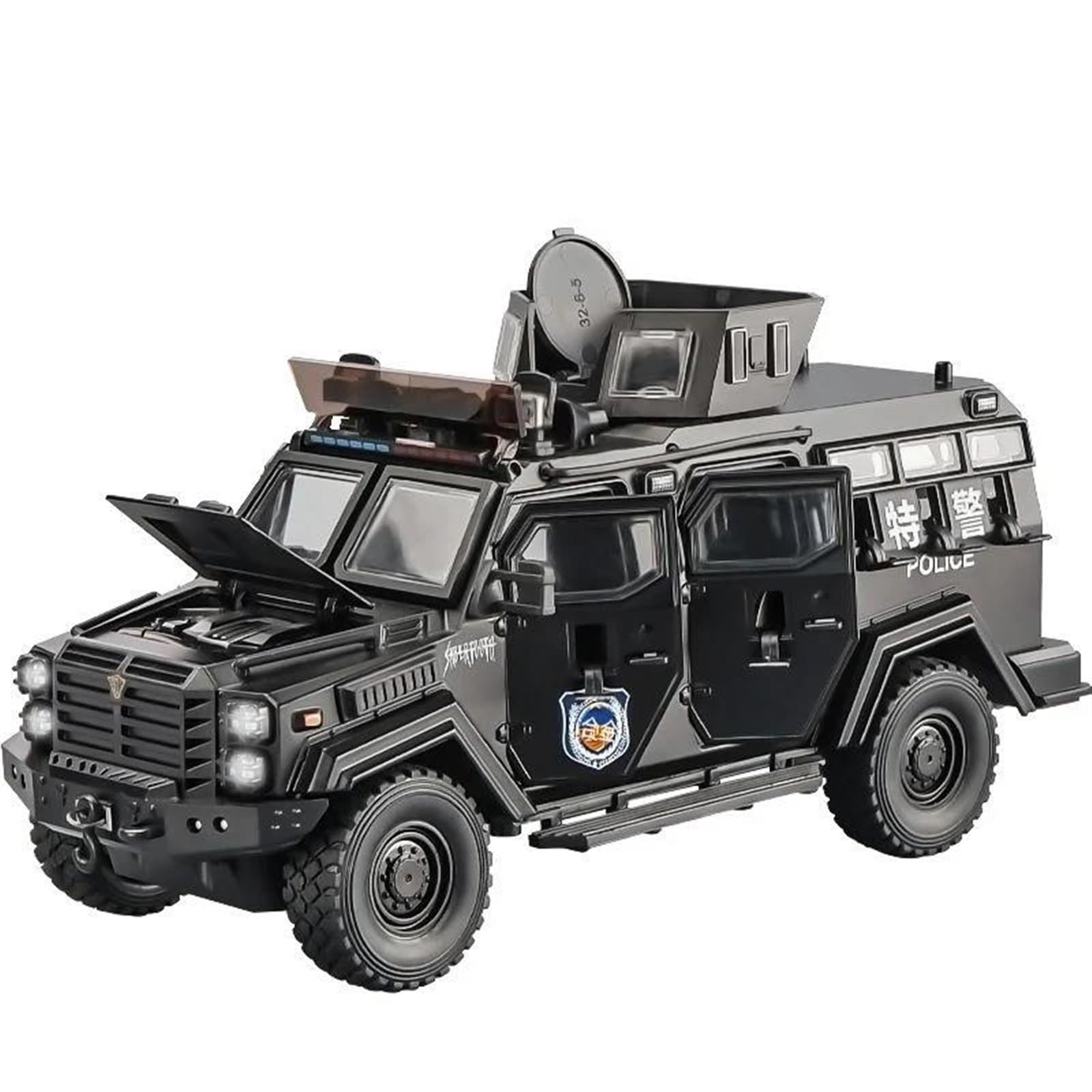Amazon.co.jp: 展示車 1:24 装甲車トラックモデルダイキャストメタル