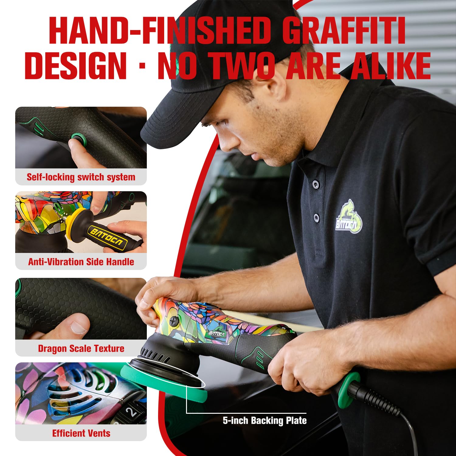 BATOCA P1 Polisher - Restore Your Car's Shine -8