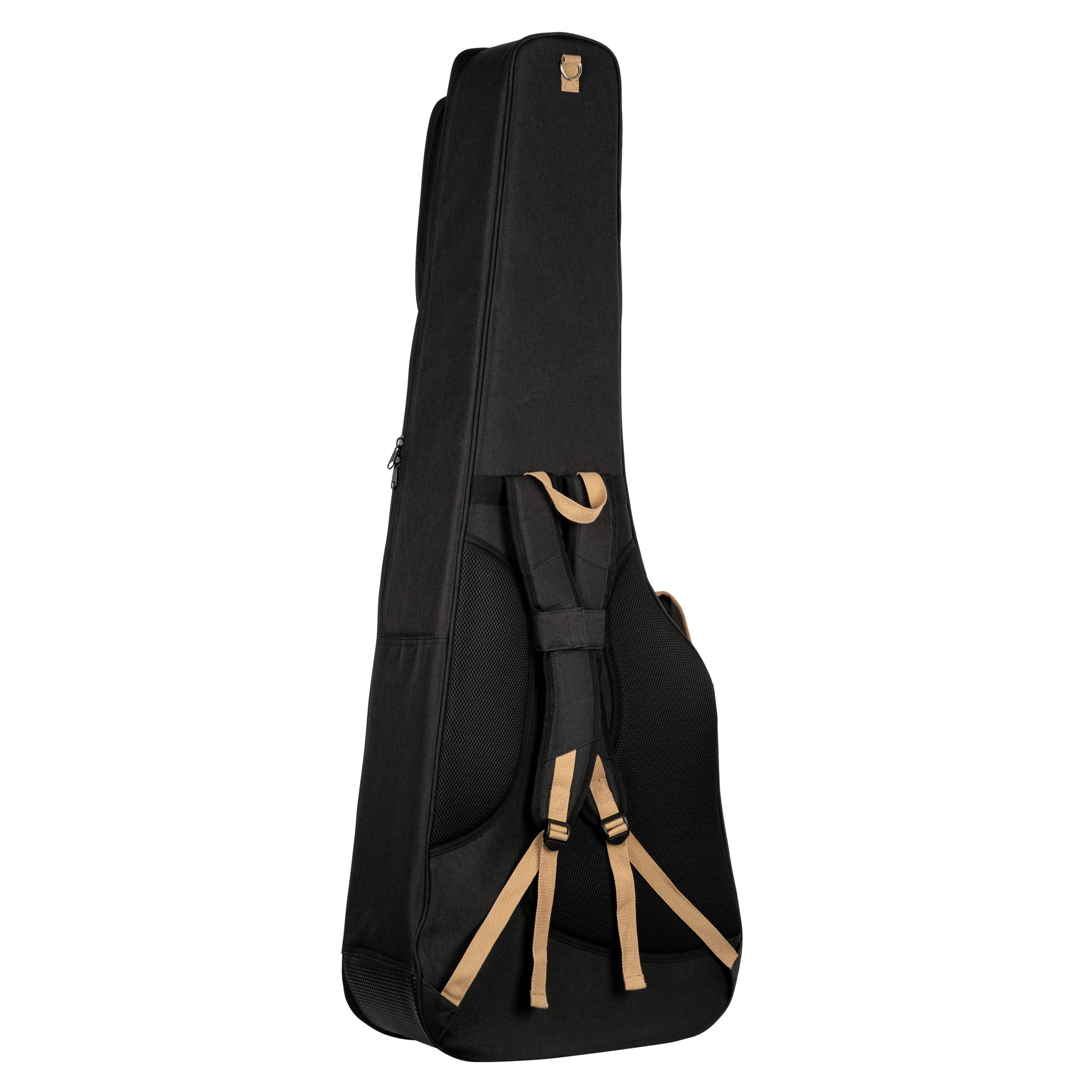 Ortega Guitars Deluxe Bass Gigbag - Akustik Bass Tasche - Höhe 128 cm - Breite 48 cm - Baumwolle, Schwarz (OGBAB-DLX-BK)