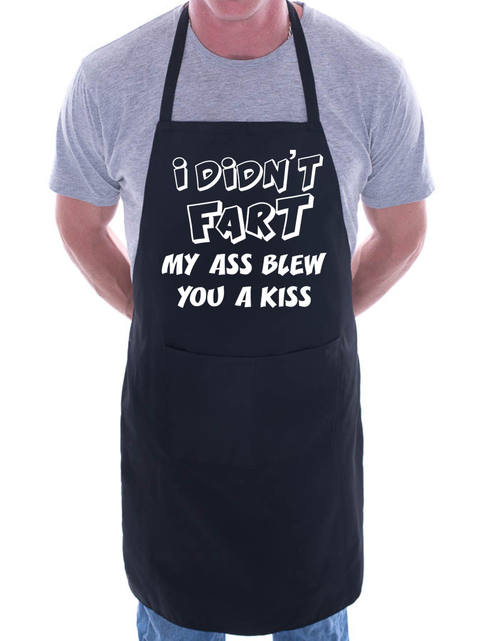 Print4u Men's Black I Didn't Fart Bbq Cooking Funny Novelty Apron