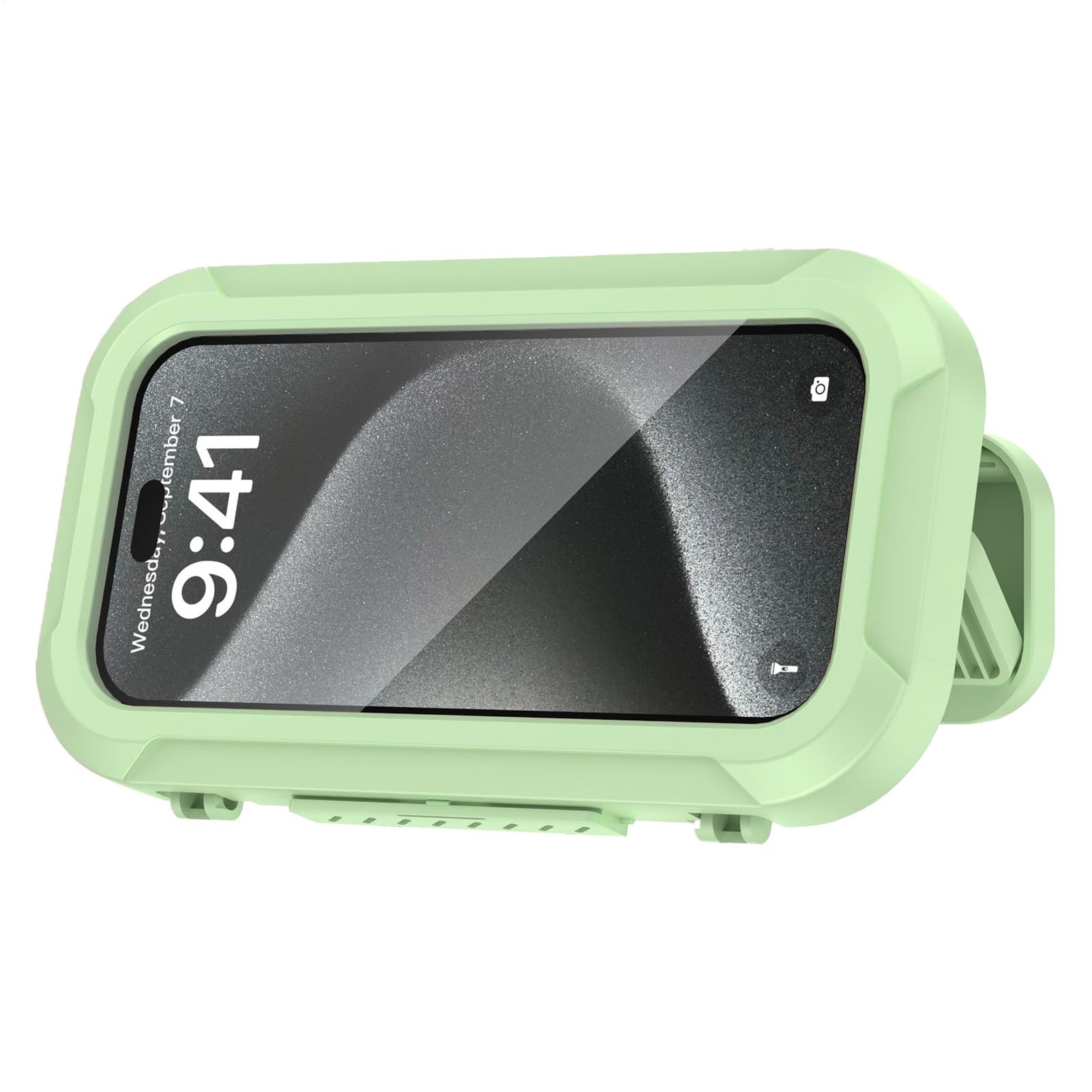 Soporte para teléfono de ducha impermeable con protector de pantalla táctil ajustable 8