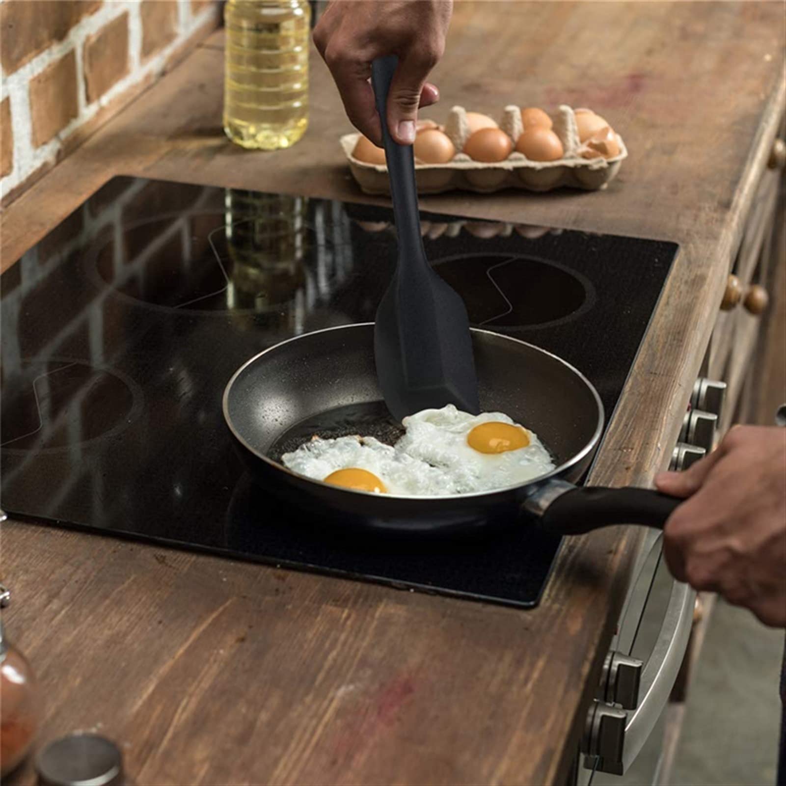 Espatula Cocina Silicona Spátula Set Resistente al Calor Espátulas Pastel de espátula Espátulas Espátulas Hornear, cocinar, raspar y Mezclar Espatula Reposteria